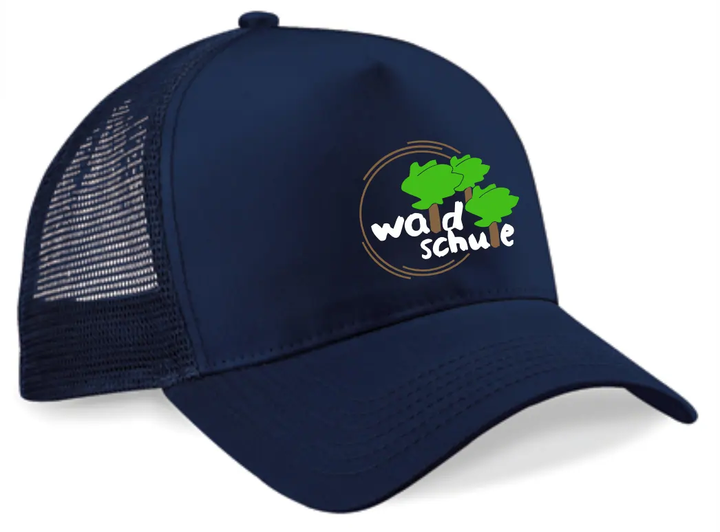 Snapback Trucker Cap Waldschule (French Navy / French Navy)